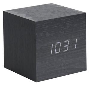 KARLSSON Budík Mini Cube černý 8 × 8 × 8 cm
