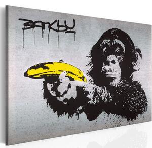 Obraz XXL Zastav, nebo opice vystřelí! (Banksy)