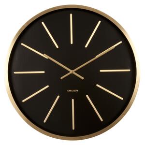 KARLSSON Nástěnné hodiny Maxiemus černé ∅ 60 cm