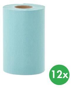 Papírové ručníky jednovrstvé v roli MINI, zelené, 12 ks
