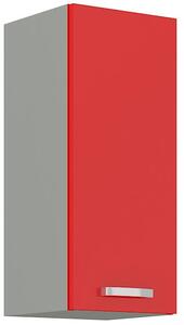 Horní skříňka ROSE červený lesk / šedá, 30 G-72 1F