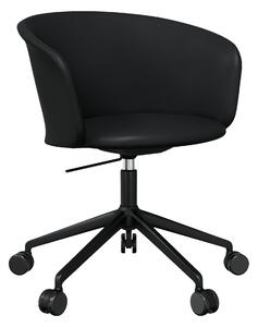 HEM Židle Kendo 5-star Castors, Black Leather, Black