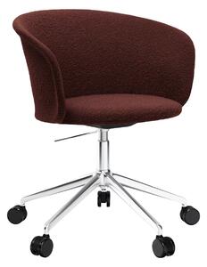 HEM Židle Kendo 5-star Castors, Conker, Aluminium