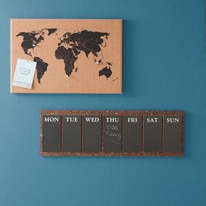 PRESENT TIME Korková mapa světa 60 × 40 cm