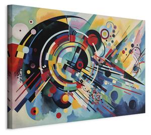 Obraz XXL Detonace barev - abstrakce inspirovaná stylem Kandinského
