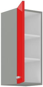 Horní skříňka ROSE červený lesk / šedá, 30 G-72 1F