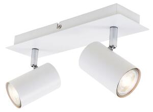 BRILO 2857-026 Bodové svítidlo 29 cm 2xGU10 40W bílé - BRILO