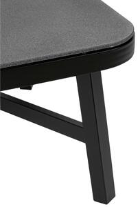 Šedo-černý skleněný konferenční stolek Bizzotto Makatea 120 x 75 cm