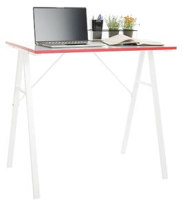 Kondela Počítačový stůl, bílá / červená, RALDO