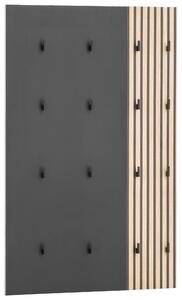 ŠATNÍ PANEL, černá, barvy dubu, 73,5/109/2,6 cm MID.YOU - Šatní panely, Online Only