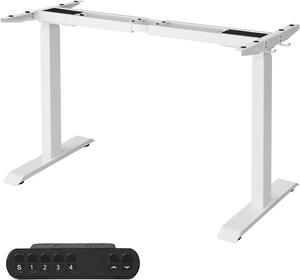 SONGMICS Elektrický nastavitelný rám stolu Protective bílý