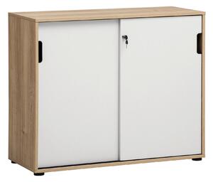 SKŘÍŇ NA ŠANONY, bílá, barvy dubu, 100,1/83,6/41 cm MID.YOU - Online Only kancelářský nábytek, Online Only