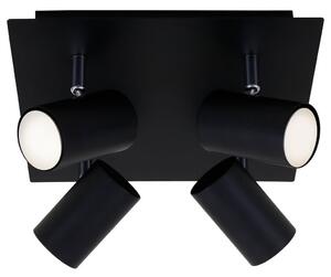 BRILO 2857-045 Bodové svítidlo 26,5 cm 4xGU10 40W černá - BRILO