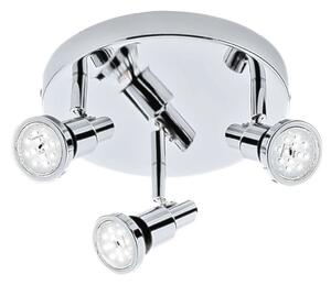 BRI 2992-038R LED bodové svítidlo pr. 21 cm 3xGU10 4,8W 400lm chrom - BRILONER