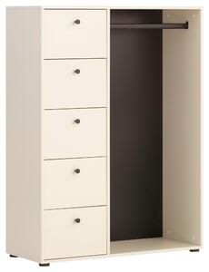 SKŘÍŇ NA ODĚV, béžová, 98/132/40 cm MID.YOU - Skříně na oblečení, Online Only