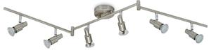 BRI 2907-062 Bodové svítidlo 120 cm 6xGU10 18W 1680lm matný nikl - BRILONER