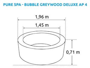 Nafukovací vířivka pro 4 ø 196 cm hloubka 71 cm Bubble Greywood Deluxe 4 AP – Intex