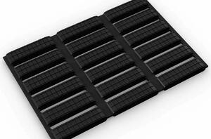 Univerzální PVC rohož Laguna 0,6 x 10 m - Černá