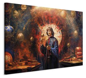Obraz XXL Velký objev velkého muže - Koperník v moderním pojetí
