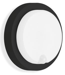 TF 315305TF TELEFUNKEN LED venkovní nástěnné svítidlo s čidlem, pr. 17 cm, 12 W, černá - BRILONER