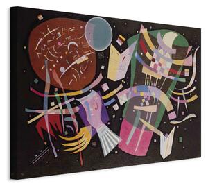 Obraz XXL Kompozice X - barevná abstrakce Wassilyho Kandinského na pozadí