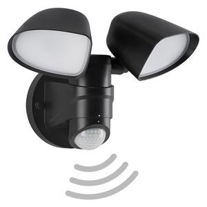 TF 304605TF TELEFUNKEN LED venkovní bodové svítidlo s čidlem, 21,8 cm, 20 W, černá - BRILONER