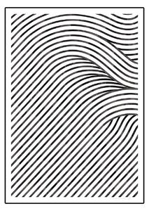 Paper Collective designové moderní obrazy Quantum of Fields 02 (50 x 70 cm)