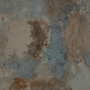 Vliesové tapety na zeď Wanderlust WL1203, rozměr 10,05 m x 0,53 m, beton modro-hnědý, Grandeco