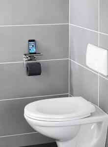 Držák na toaletní papír + police tablet , smartphone , 2 v 1, WENKO