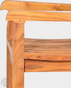 FaKOPA Dřevěná lavička na zahradu z teaku Jacinta Mdum