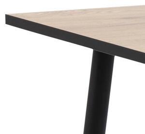 Jídelní stůl Wyatt 80x80x75 cm (dub, černá)