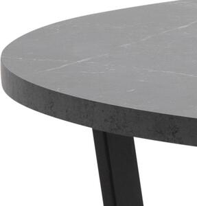 Jídelní stůl Arden 110x110x75 cm (černá)