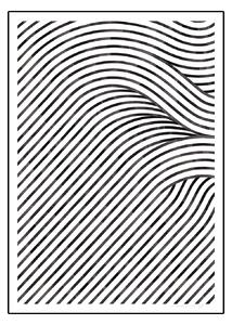 Paper Collective designové moderní obrazy Quantum of Fields 02 (70 x 100 cm)