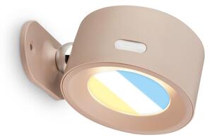 BRI 3896011 Tari nástěnné bodové svítidlo - 1,6W, 160lm, LED, nabíjecí, CCT, stmívatelné, bezdrátové, béžová - BRILONER