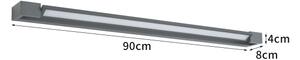 Brilagi - LED Venk. nást. svítidlo AQUA LINE LED/24W/230V 90 cm IP44 antr CRI 90