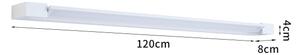 Brilagi-LED Koupelnové osvětlení zrcadla AQUA LINE LED/36W/230V 120 cm IP44 bílá