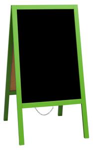 Probal reklamní áčko s křídovou tabulí 118x61 cm zelená