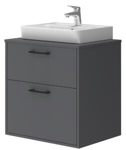 Kingsbath Afina Neon Grey 60 koupelnová skříňka s umyvadlem
