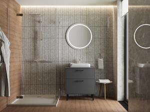 Kingsbath Afina Neon Grey 80 koupelnová skříňka s umyvadlem