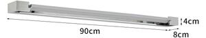 Brilagi-LED Koupelnové osv. zrcadla AQUA LINE LED/24W/230V 90 cm IP44 lesk chrom