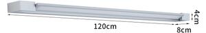 Brilagi-LED Koupelnové osv. zrcadla AQUA LINE LED/36W/230V 120 cm IP44 mat chrom