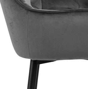 Barová židle Bora tmavě šedá