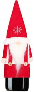 Tutumi - Vánoční obal na lahev Santa Claus - červená - 37 cm