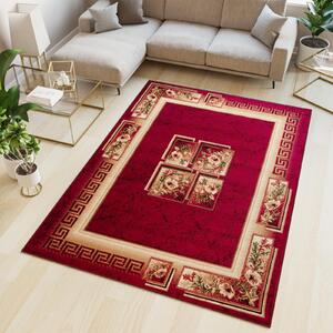 Kusový koberec ATLAS quatro - červený/béžový - 300x400 cm