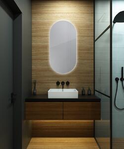 Oválné zrcadlo do koupelny s LED osvětlením - 120 x 60 cm - Ambiente Oval