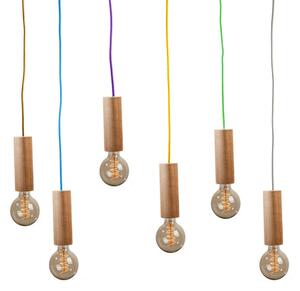 CLARO Závěsné stropní svítidlo VERTIGO oranžový kabel Bydlení;Osvětlení;Stropní osvětlení