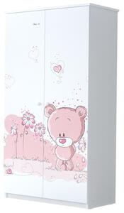 Šatní skříň Růžový medvídek