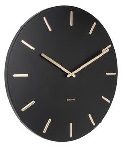 KARLSSON Nástěnné hodiny Charm černé 45 × 3,5 cm
