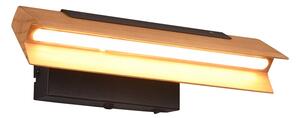 Trio Leuchten 241670132 KERALA - LED stmívatelné dřevěné nástěnné svítidlo, LED 9W, 3000K (Nástěnné LED svítidlo stmívatelné vypínačem na svítidle)