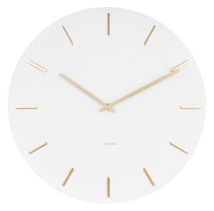 KARLSSON Nástěnné hodiny Charm bílé 45 × 3,5 cm